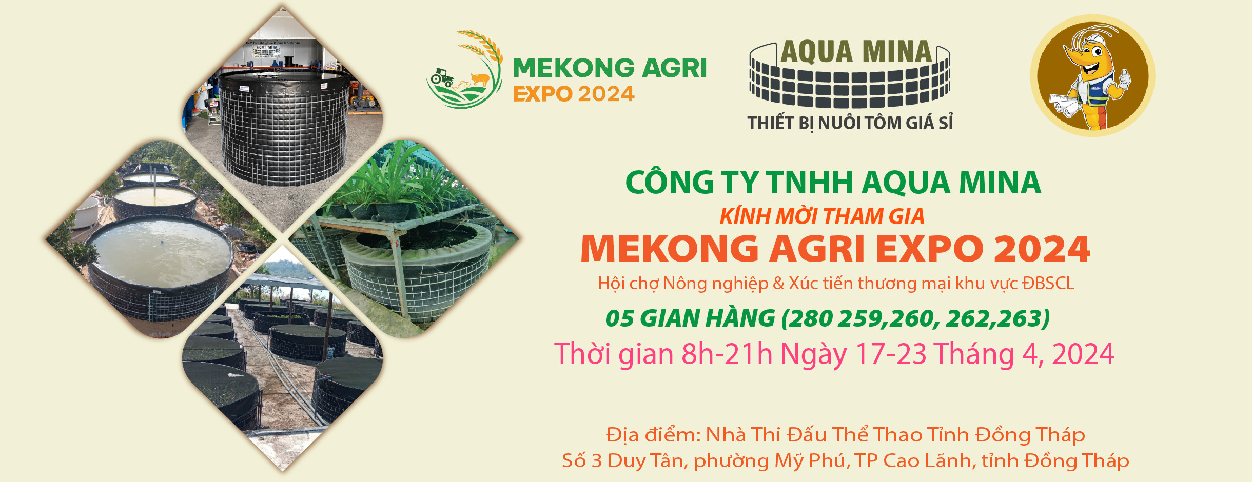 Aqua Mina có mặt tại Mekong Agri Expo 2024