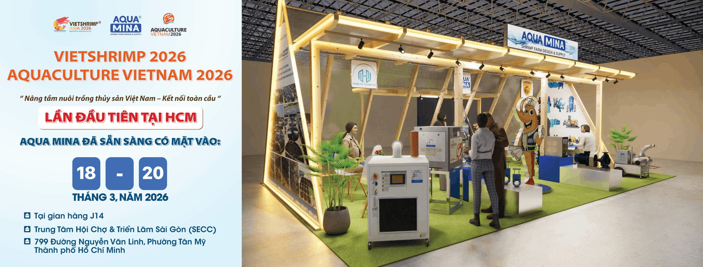 Aqua Mina có mặt tại Vietshrimp Asia 2026