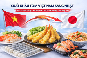 Vietnam’s shrimp exports to Japan: Maintaining an edge in processed products, seizing opportunities from new consumption trends