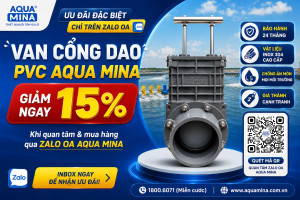 Mes de Promociones Exclusivas en Zalo OA – 15% de Descuento Inmediato en Válvulas de Guillotina Aqua Mina