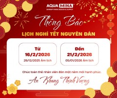 Thông báo lịch nghỉ Tết Nguyên Đán 2026 – Aqua Mina