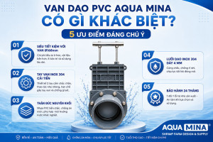 ¿Qué diferencia a la válvula de guillotina de PVC Aqua Mina? 5 ventajas destacadas
