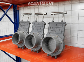 Válvula de guillotina de PVC AQUA MINA – Solución de regulación de flujo para la acuicultura de peces y camarones
