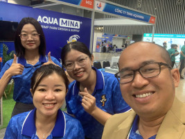 Aqua Mina en el día de apertura de VinaFIS Expo 2026: Un comienzo impresionante