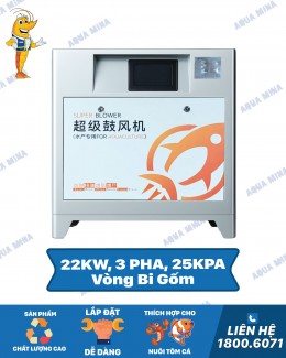 Máy Thổi Khí Turbo 22kW-25kpa-3 pha | Vòng Bi Gốm