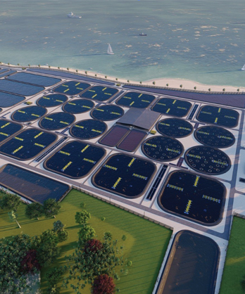 Design of an 8-hectare High-Tech Shrimp Farm in Indonesia