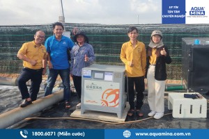 Aqua Mina lắp đặt máy thổi khí turbo vòng bi gốm tại Bạc Liêu | Giao diện tiếng Việt, dễ vận hành cho khách hàng